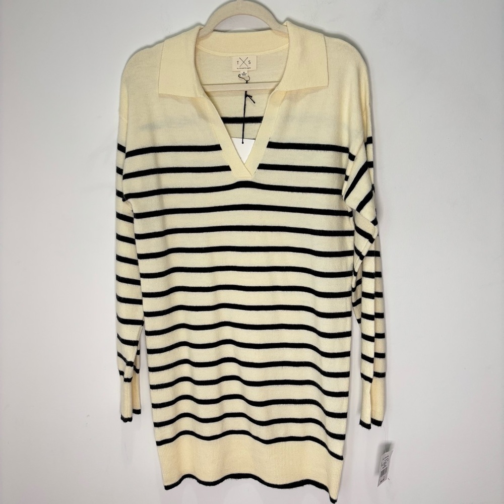 TS Thread & Supply Classic Neutral Sweater Tunic Size Medium NEW F49